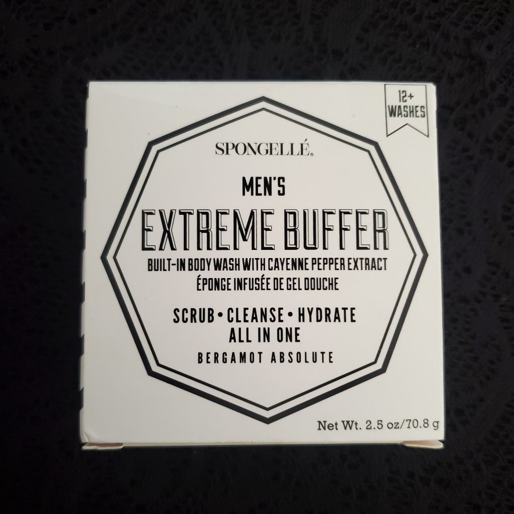 🤩3/$15! NIB Spongelle men's extreme buffer